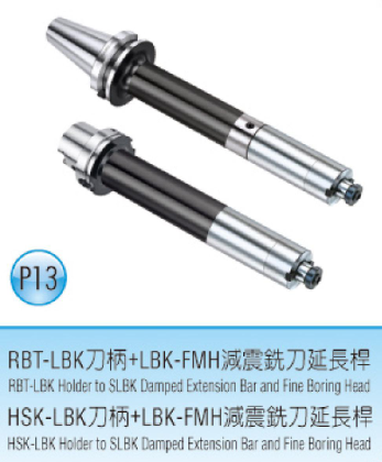 RBT-LBK刀柄+LBK-FMH減震銑刀延長杆